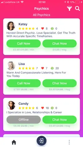 Game screenshot Psychics.lv Psychic Reading mod apk