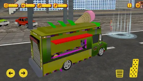 Summer Ice Cream Delivery Van