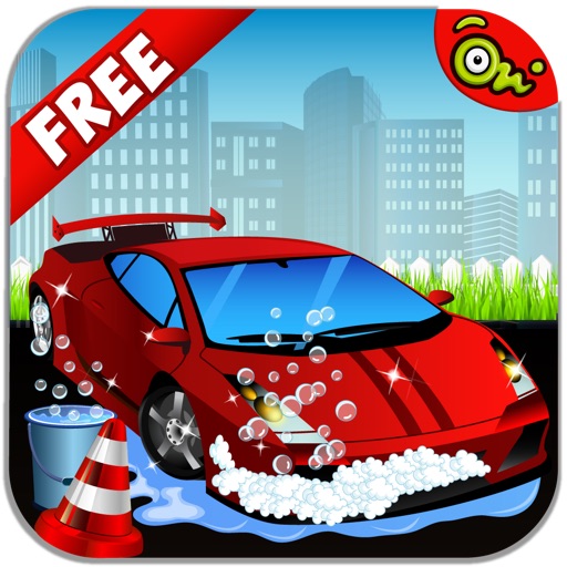 Little Car Wash –washing up free kids Games icon
