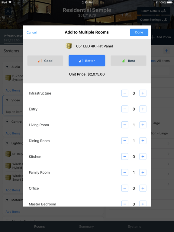 Screenshot #6 pour D-Tools Mobile Quote 2.0