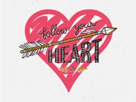 Heart stickers for you to use in your iMessage conversations with friends and family