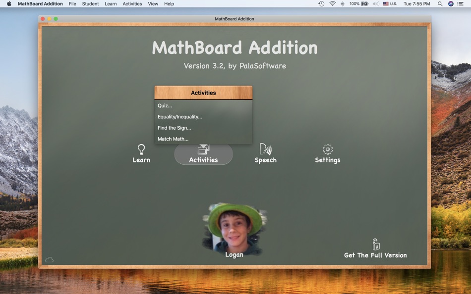 #1. MathBoard Addition (macOS) Av: PalaSoftware Inc.