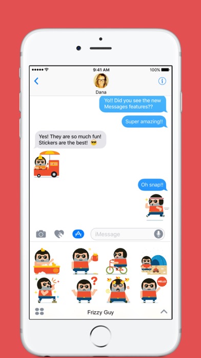 Frizzy Guy stickers by pecellele pencilのスクリーンショット1 Frizzy Guy stickers by pecellele pencilのスクリーンショット1