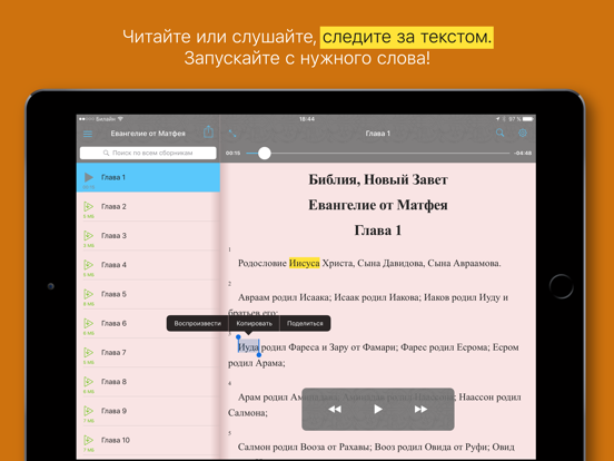 Screenshot #5 pour Евангелие от Матфея. Полный
