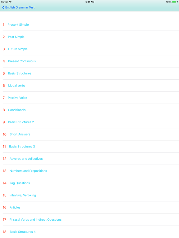 Screenshot #5 pour English Grammar Test 2018