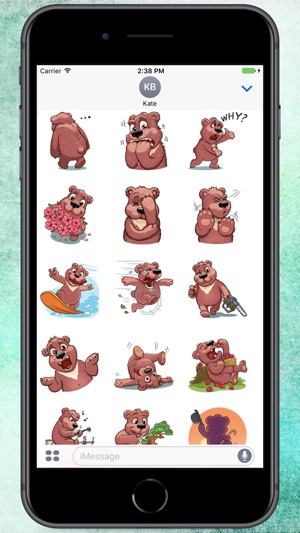 Cute Big Bear Stickers(圖2)-速報App