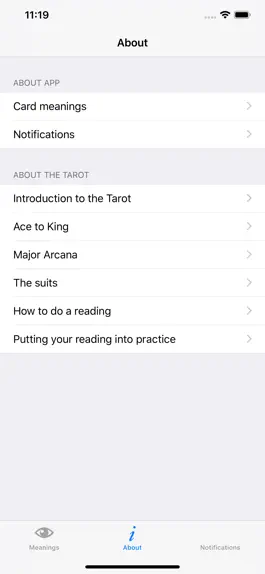 Game screenshot Tarot Meanings hack