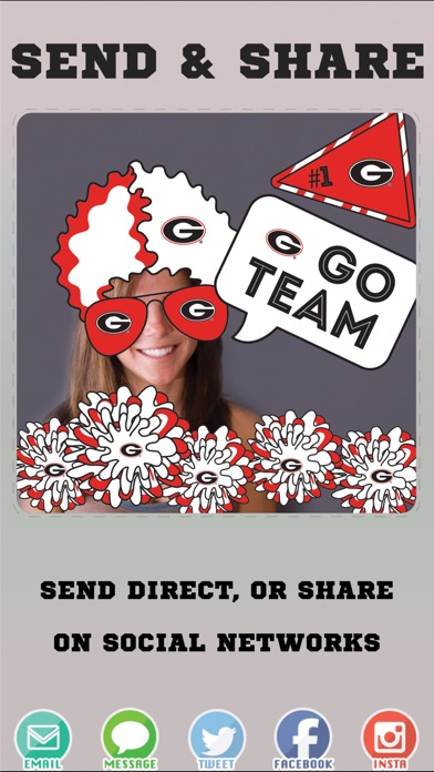 Georgia Bulldogs Selfie Stickers screenshot 4