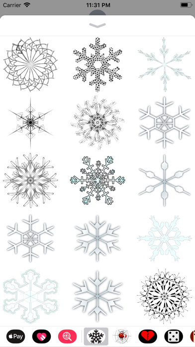 Snowflake Sticker Pack screenshot 3