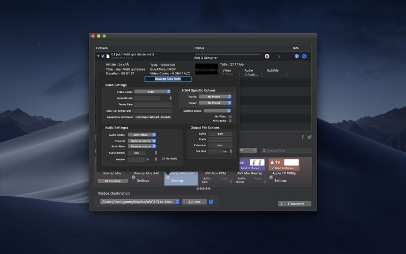 Screenshot #3 pour AVCHD to Mov Lite