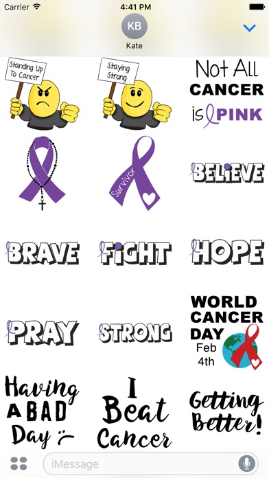Pancreatic Cancer Stickers screenshot 3