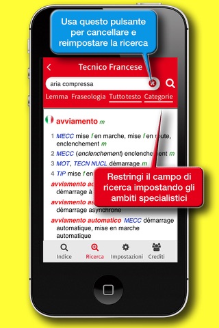 Dizionario Tecnico Francese screenshot 4