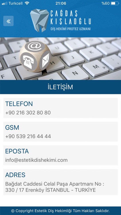 Diş Hekimi Dr Çağdaş Kışlaoğlu