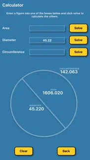 How to cancel & delete circle calculator radius area 3