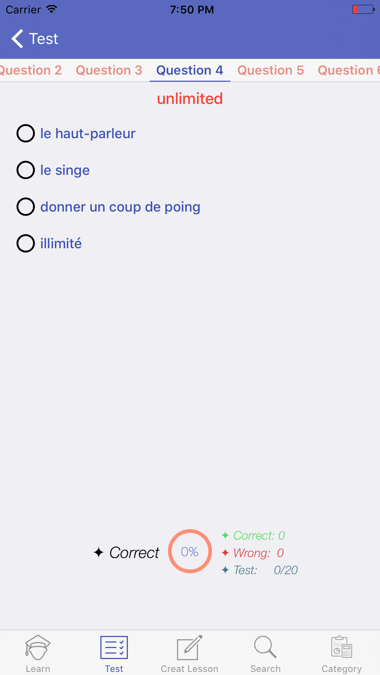 Learning French Vocabulary