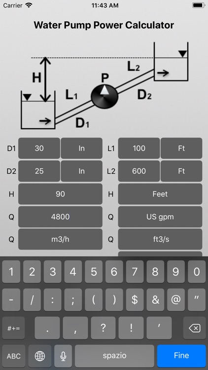 Water Pump Power Calculator