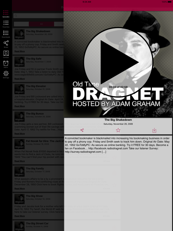 Screenshot #5 pour Old Time Dragnet Show