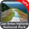 Cape Breton Highlands coverage resident in the app