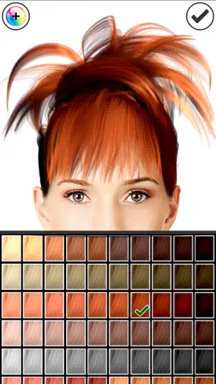 Captura de pantalla de Hairstyle Magic Mirror Lite en iPhone 4