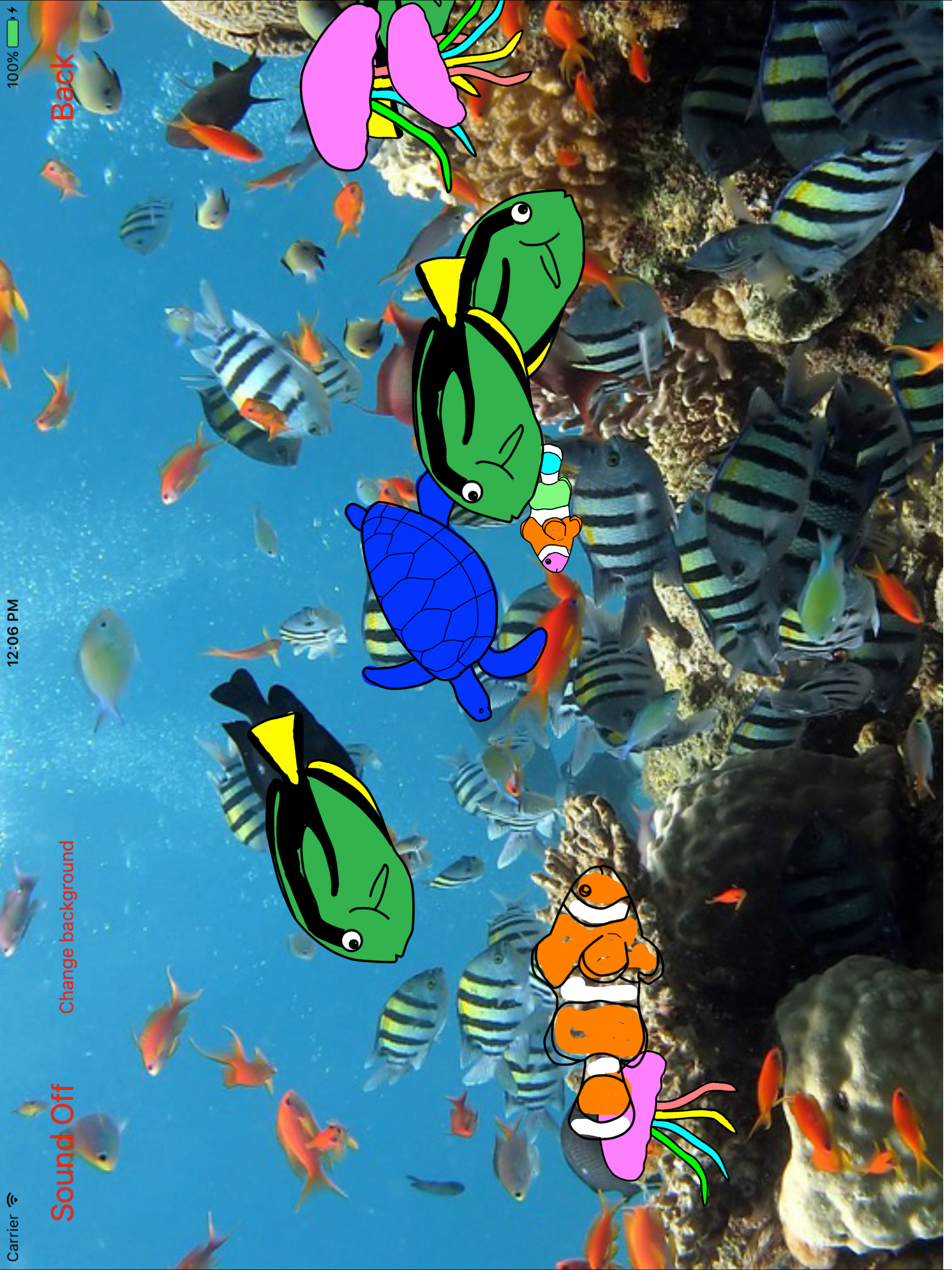 Coloring Book Fish Aquarium