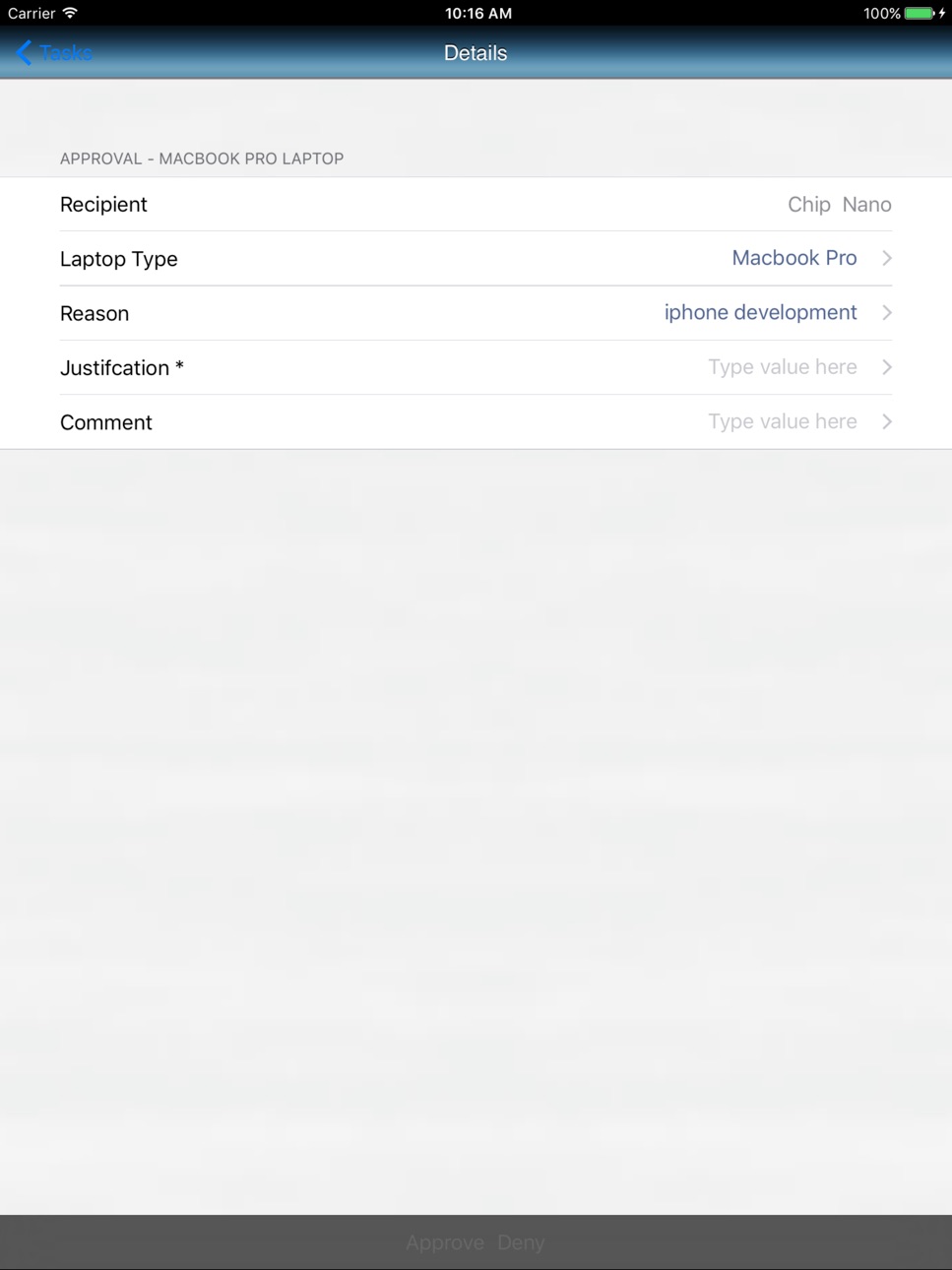 iPad screenshot