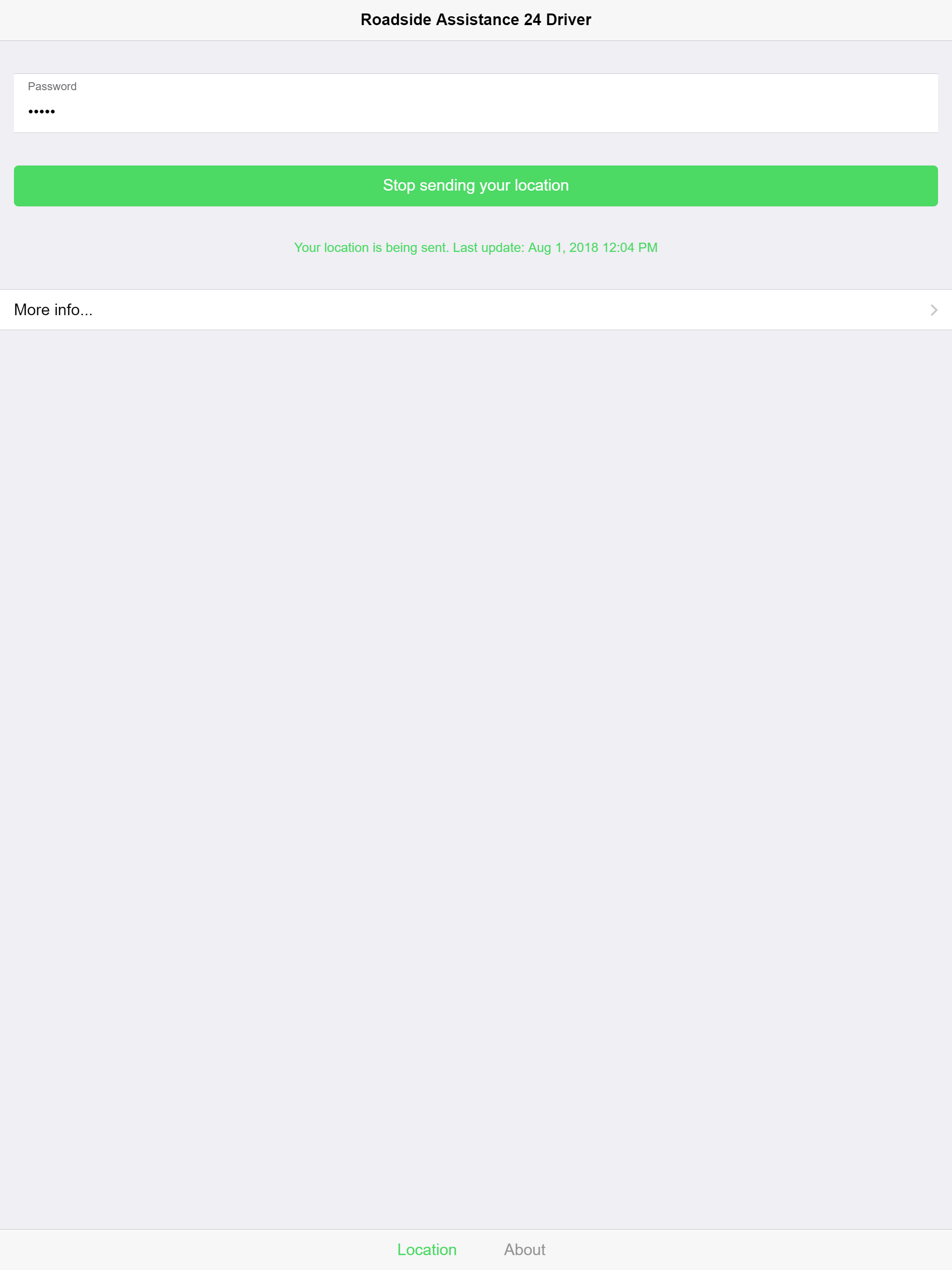 Roadside Assistance 24 Driver screenshot 5