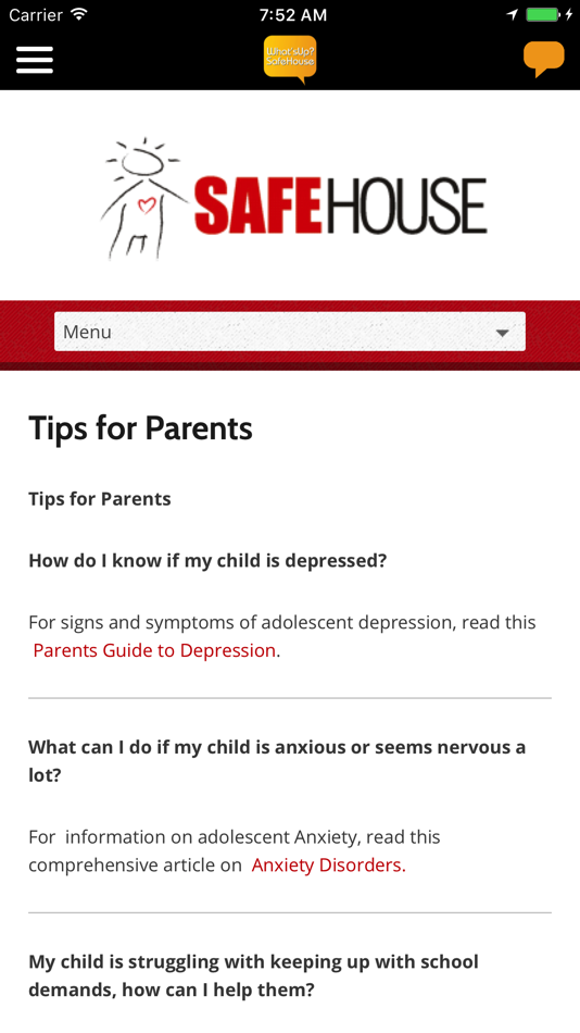 #4. What'sUp? SafeHouse (iOS) 由: Linking Efforts Against Drugs (LEAD)