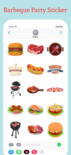 Barbeque BBQ Grill Stickers(圖1)-速報App