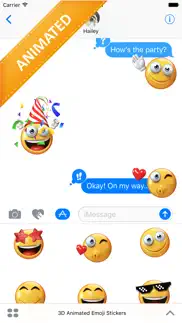 3d animated emoji stickers iphone screenshot 1
