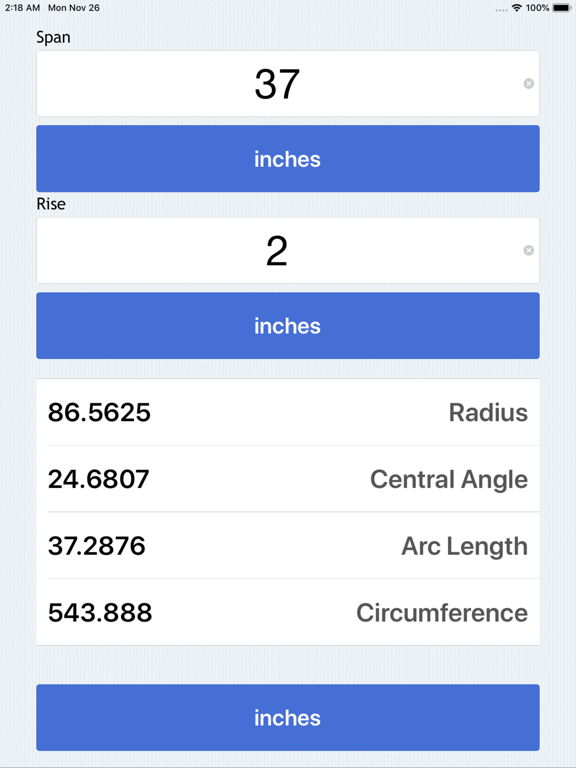 Screenshot #4 pour Radius Calculator