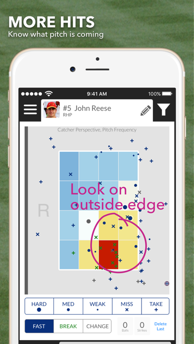 3 Up 3 Down hit & pitch tracker for baseball Screenshot 3 - AppWisp.com 3 Up 3 Down hit & pitch tracker for baseball Screenshot 3 - AppWisp.com