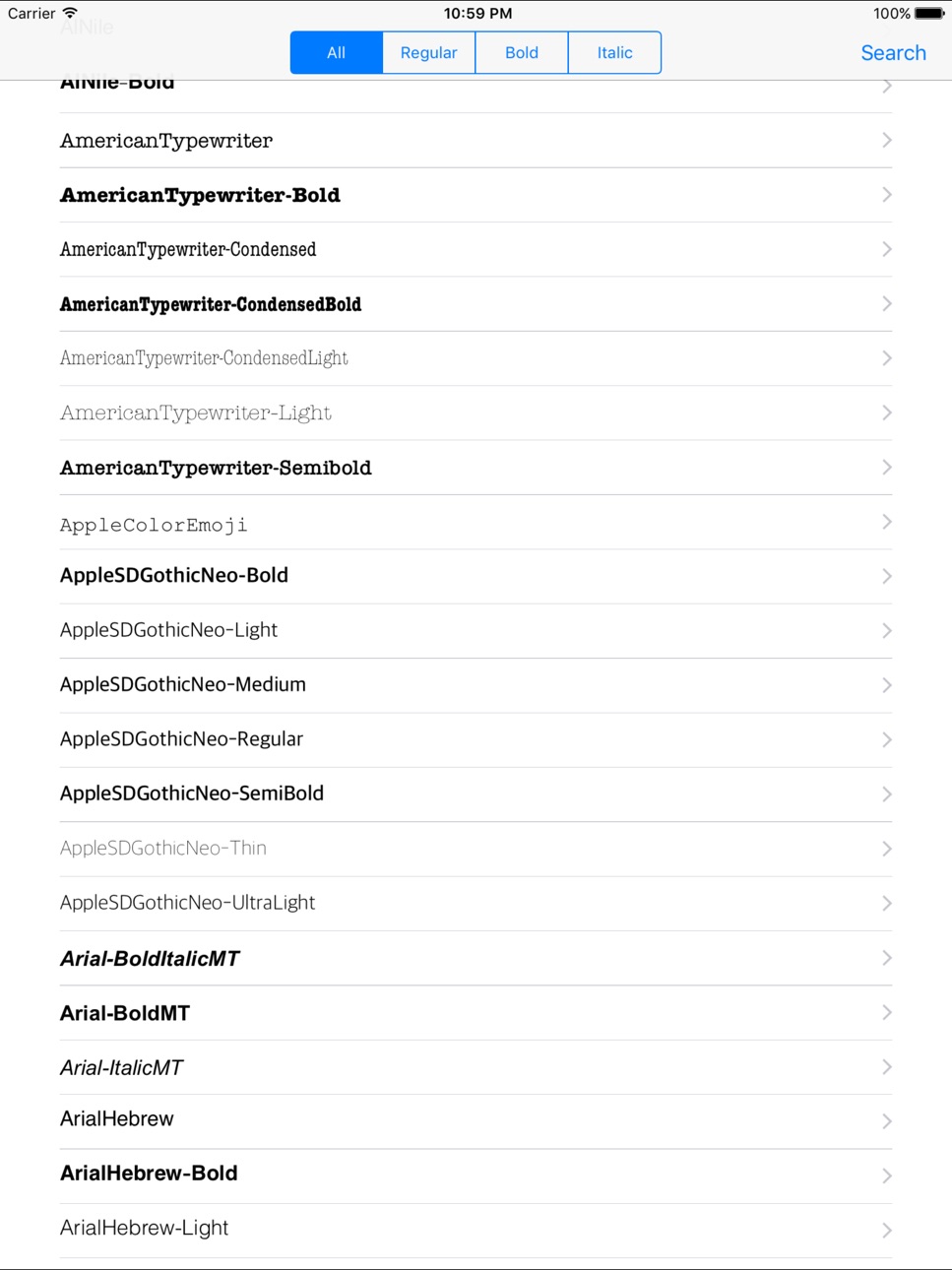iPad screenshot