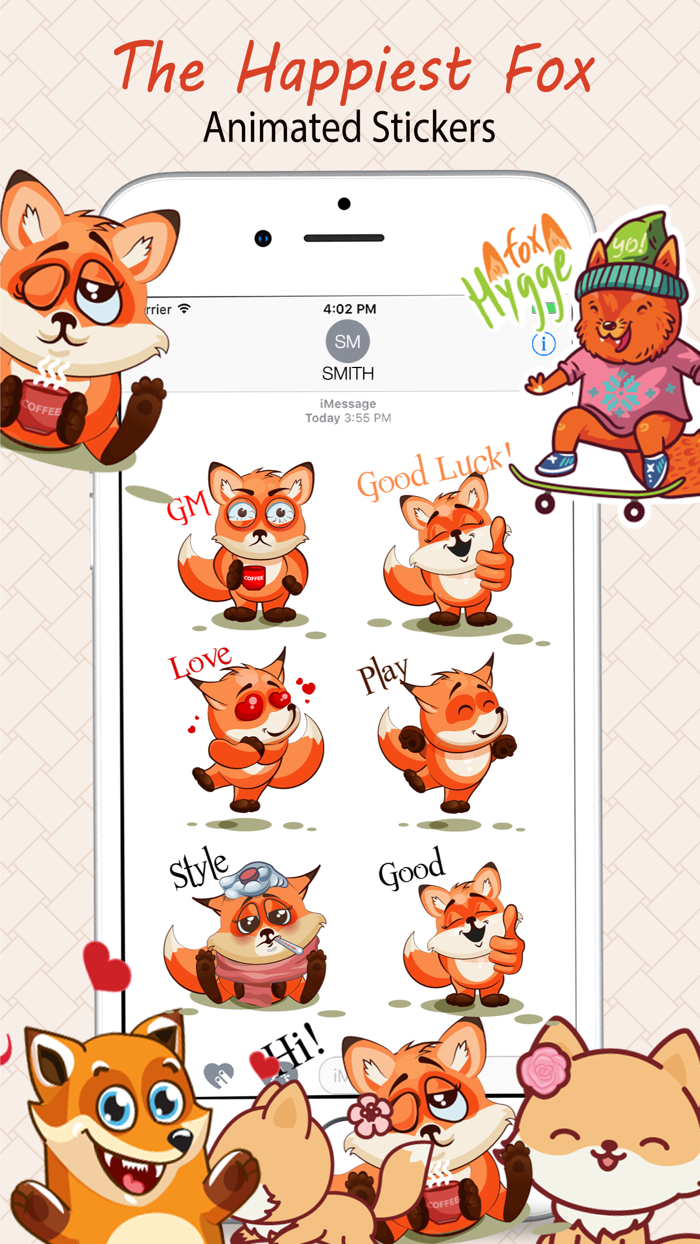 Cute Fox Stickers