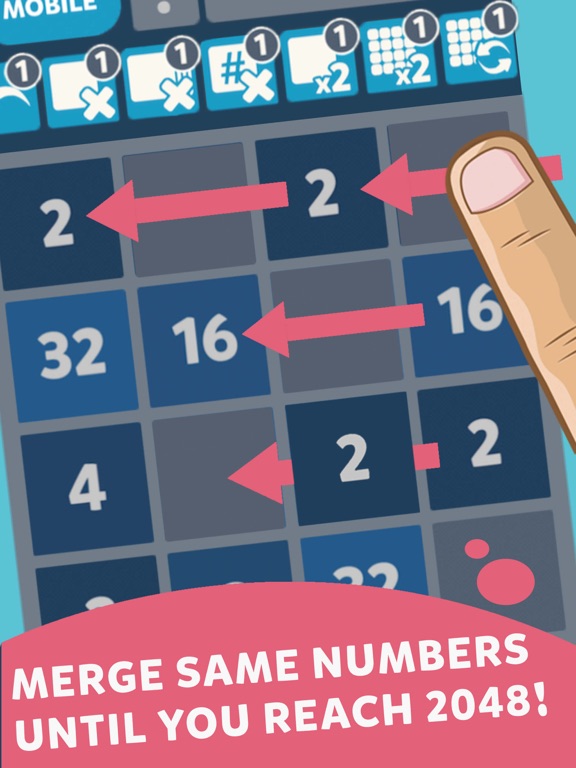 2048 Mobile Logic Game - Join the numbers screenshot
