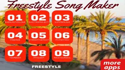 Screenshot #1 pour Freestyle Song Maker