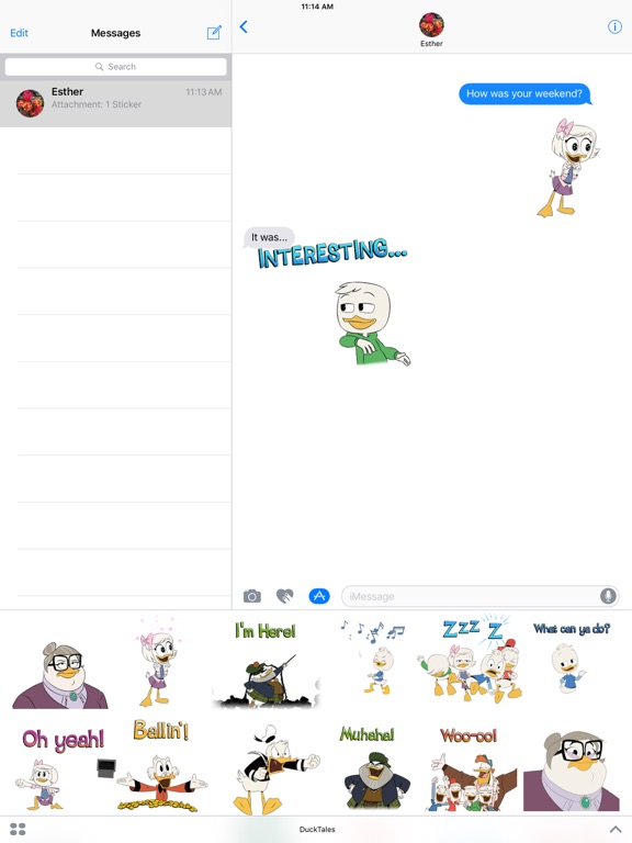 Disney Stickers: Ducktales iPad screenshot 4 - Stickers app
