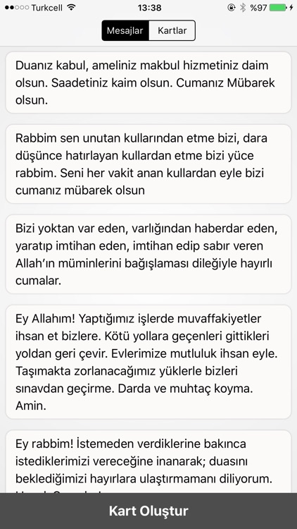 Cuma Mesajları - Kart Oluştur