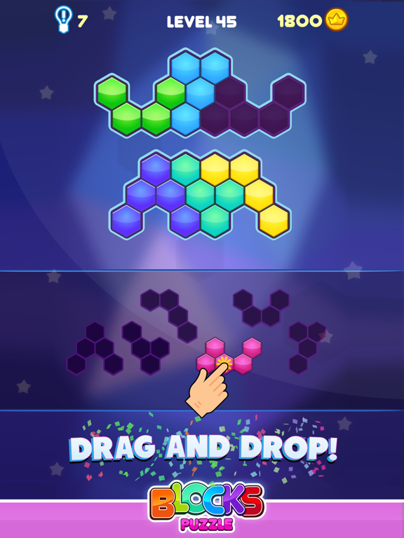 Screenshot #5 pour Blocks Puzzle - Hexagon Game