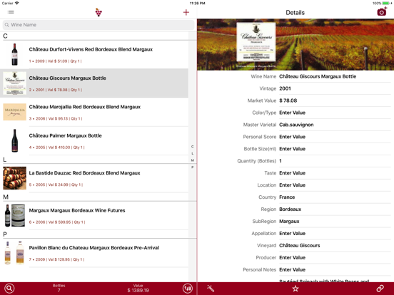 Screenshot #4 pour Wine Cellar Database