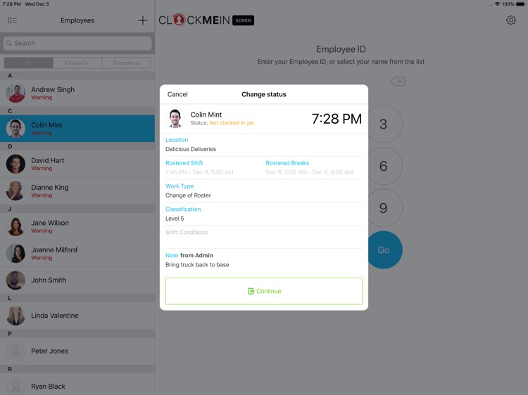 Clock Me In Time & Attendance screenshot-4