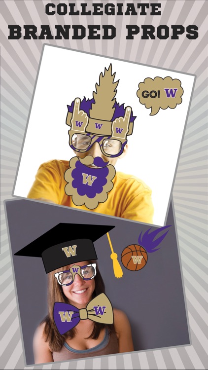 Washington Huskies PLUS Selfie Stickers