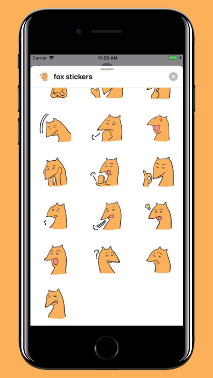 Cute fox stickers - animal