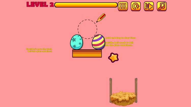 Draw Egg Birds - Angry Nest