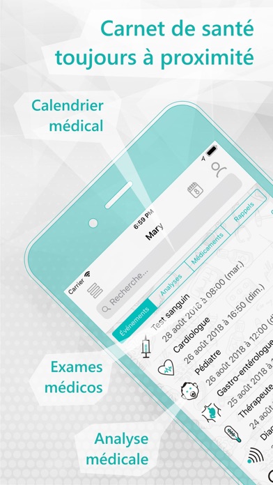 Screenshot #1 pour Le carnet de santé