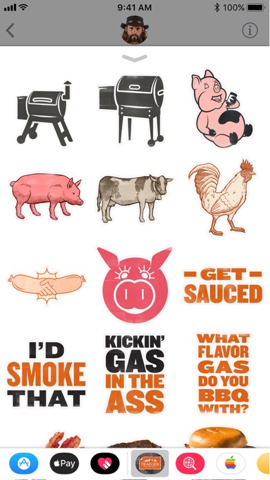Screenshot #3 pour Traeger Grills Stickers