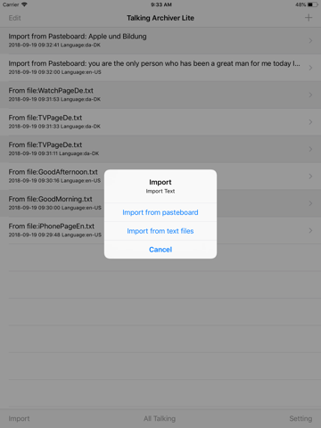 Talking Archiver Lite - náhled