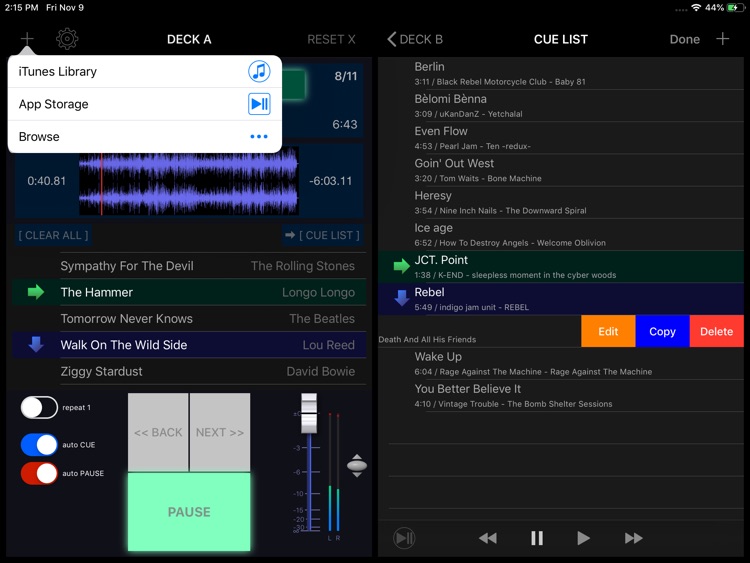 PlayBacker for iPad