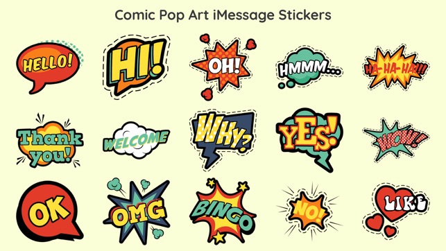 Comic Boom Pop Art Sticker App