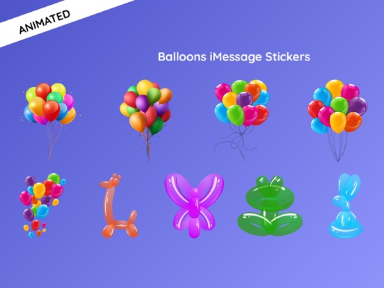 Screenshot #4 pour Animated Balloons for iMessage