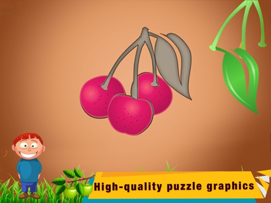 Fruits and Vegetables Puzzle iPad screenshot